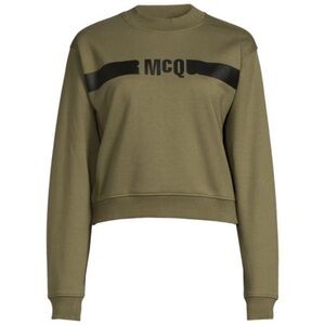 Alexander McQueen Logo Cropped Sweatshirt